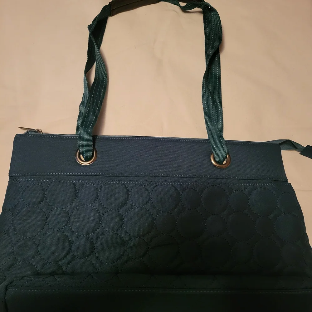 Thirty-One Dark Teal Quilted Shoulder Bag - Picture 1 of 3